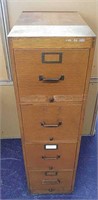 Wooden 4 Drawer Filing Cabinet