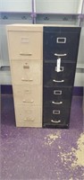 (2) Metal Filing Cabinets