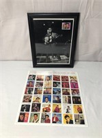Elvis Presley Framed Photo With Stamps NO SHIPPING