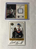 2 Billy Smith Hockey Cards With Autograph