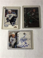 3 Enforcers Hockey Cards With 2 Autographs