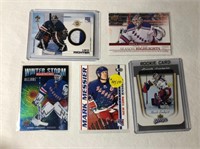 5 New York Rangers Hockey Cards