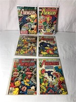 6 The Avengers Comic Books 1974-1976