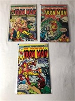 3 Iron Man Comic Books 1975