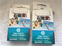 HP Photo Paper - 1 Sealed, 1 Partially Used