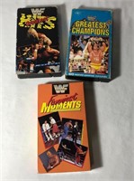 3 Vintage Wrestling VHS Tapes