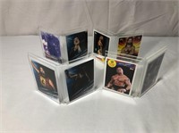 4 - Two Card Wrestling Card Plaques With Cards