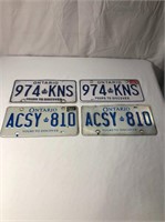 2 Sets Of Ontario License Plates