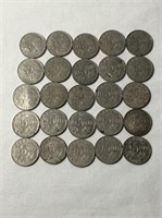 1922-1936 Canadian 5 Cent Coin Lot