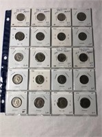 1940-41 Canadian 5 Cent Coin Lot