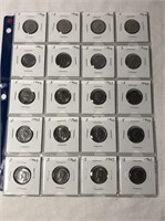 1944-45 Canadian Victory 5 Cent Coin Lot