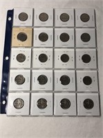 20 - 1951 Refinery Canadian 5 Cent Coins