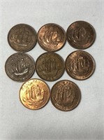 1944-1967 British Half Penny Coin Lot