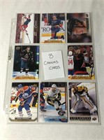 8 UD Canvas Hockey Cards
