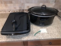 ALMOST NEW CROCK POT AND GRIDDLE