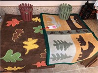 PAIR OF THROW RUGS NICE CONDITION