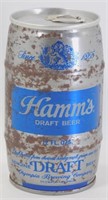 Vintage Hamms Beer Can, Barrel Shaped - As
