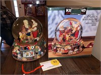 LARGE KIRKLANDS SNOW GLOBE IN BOX STUNNING!