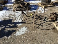 Slop cart frame and wheels