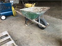 Rubber tire wheelbarrow