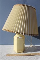 Yellow Pottery Lamp