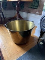 Brass Spun Bucket with Iron Handle 1860's