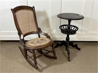 Victorian Rocker and Stand