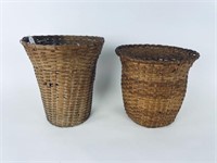 2 Ash Splint Waste Paper Baskets