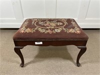 Queen Anne Style Mahogany Ottoman