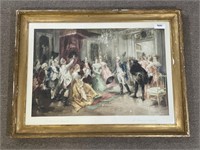 Lithograph "The Return of Lafayette"