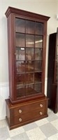 Cherry Two Piece Display Cabinet
