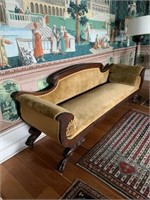 Empire Classical Claw Footed Mahogany Sofa