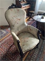 Walnut Victorian Gentleman's Arm Chair
