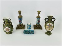 Asian Candle Sticks & Vases