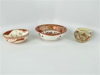 3 Japanese Ceramic Bowls