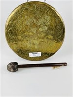 Asian Brass 12 inch Gong w/ Striker