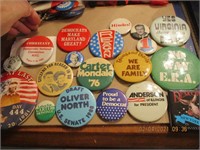 Vtg. Political Pin Buttons Lot