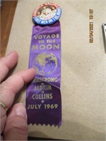 1969 Voyage to the Moon Ribbon Pin