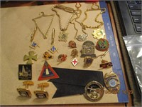 Misc. Masonic Pins & Cufflinks