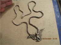 925 Eagle Pendant & 925 Necklace-19.3 g