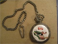 1994 Nascar TAZ Pocket Watch w/Fob