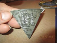 Tri Emblem Marked New Jersey State Police 1921