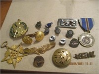 Vtg. Pin Lot-Masonic, Archery,VFW,etc.