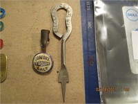 Ziegler's Milk Opener & Morton Salt Pencil Topper