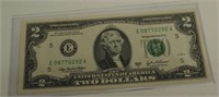 Series 2003 A Two Dollar Federal Reserve Note