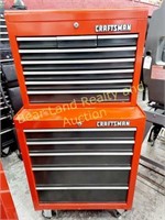 RED CRAFTSMAN ROLLING TOOLBOX 13 DRAWERS