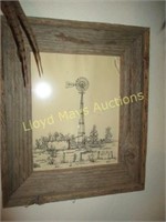 "Waterlot" by Beth Martin Framed Vintage Texas Art