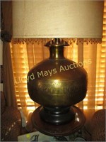 Mid Century Fab! - Ornate Large Brass Table Lamp