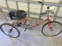 3 Wheel Bicycle w/ Electric Motor Sun Floridian II