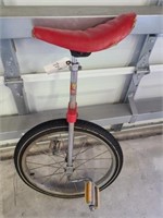 Unicycle Hedstrom Chrome w/ Red Seat 20"